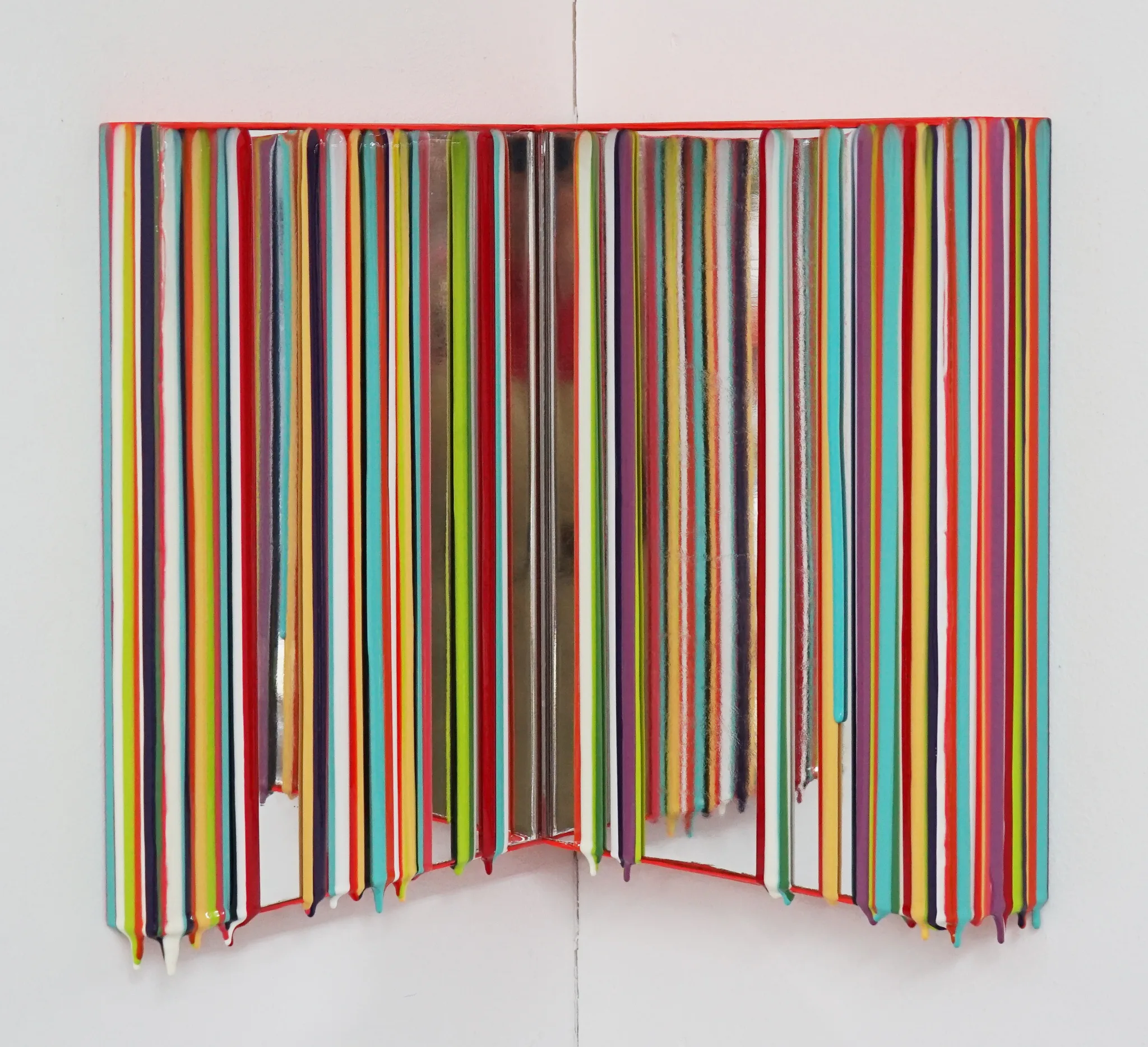 Trace of Sans, 35x31,35x28cm, Acrylic,mirror & resin on panel,2021.JPG