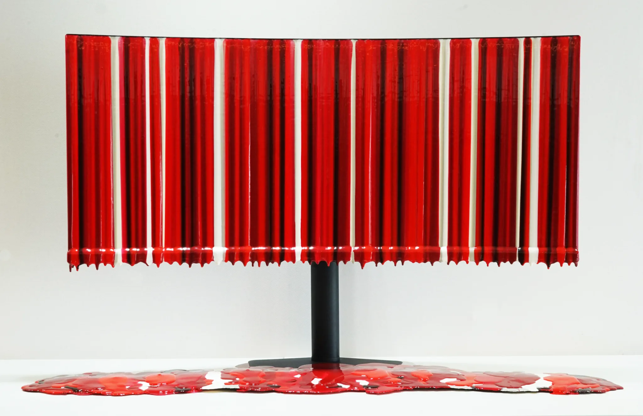 Trace of Sans - Overflow, 2026, Acrylic, resin on monitor — painting by Koo Sang Hee (구상희)