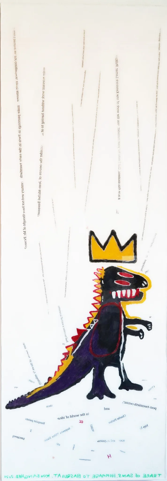 Trace of Sans-Hommage to Basquiat